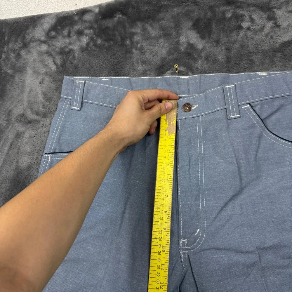 Levi's Trousers Mens 38 Blue New Vintage Deadstock Contrast Stitch Straight Leg